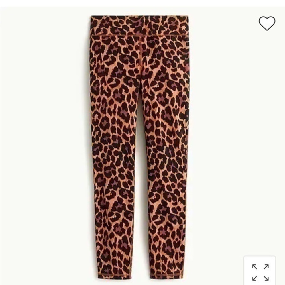 NWOT J crew weekend 7/8 high-rise leggings in leopard Slim fit 25" inseam XXS - Picture 10 of 10